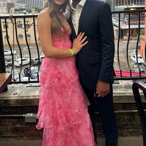 Hello Molly Pink Layered Maxi Dress